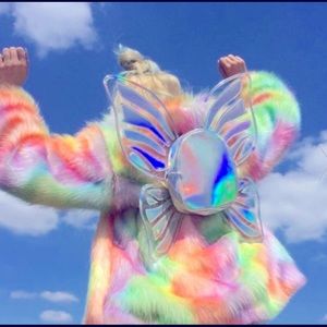 Current Mood Fairy Wings Holographic Mini Backpack